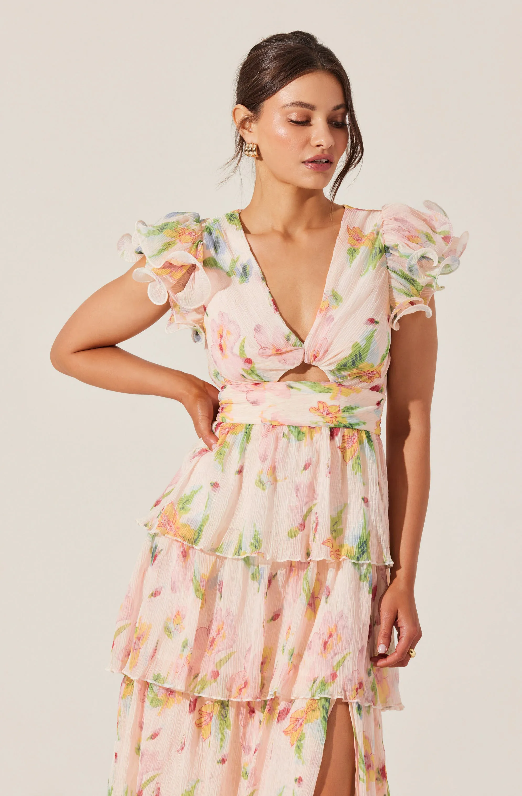 Emporia Floral Tiered Maxi Dress sold by Astr product image thumbnail 4