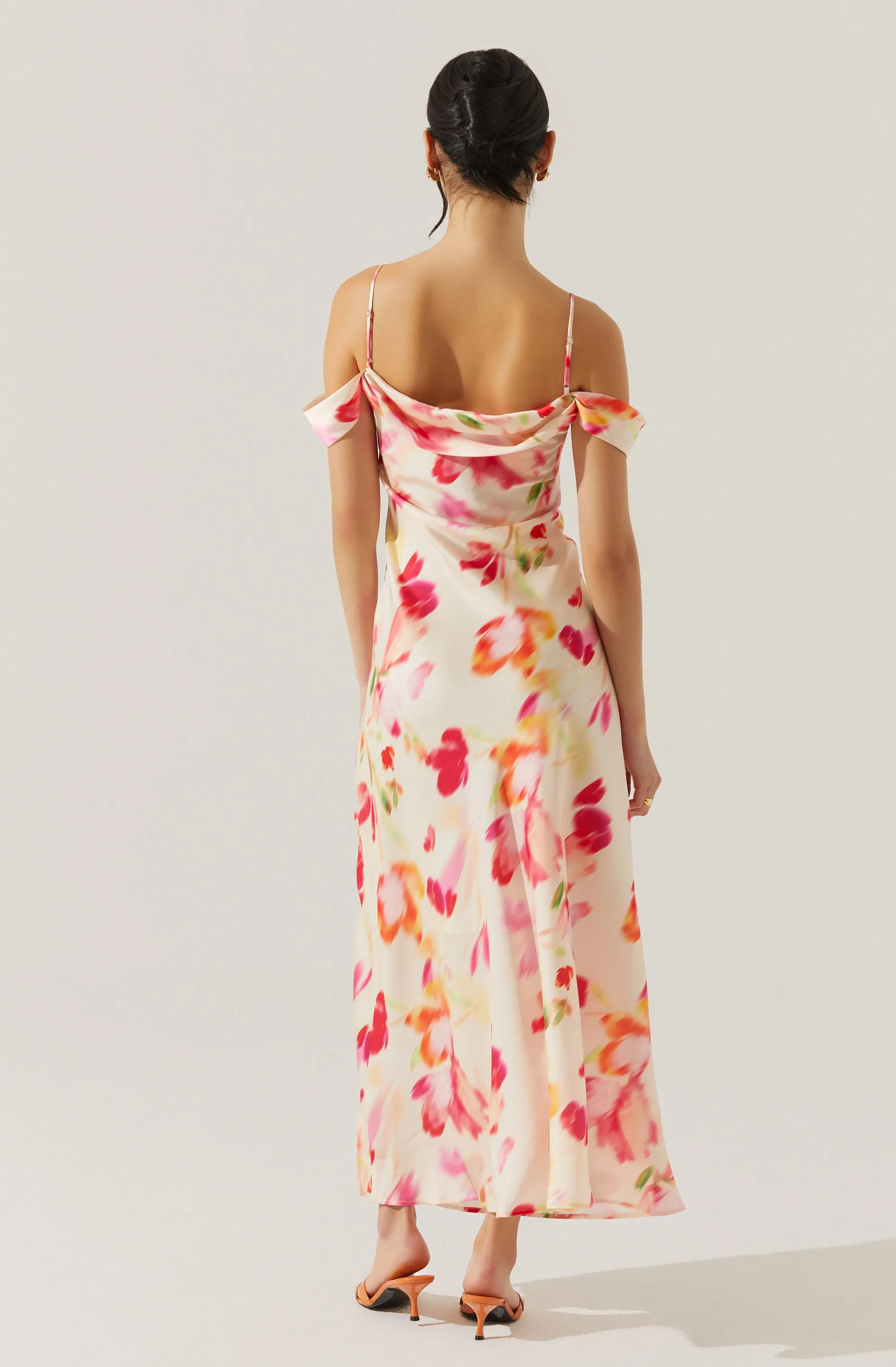 Kitura Cold Shoulder Floral Maxi Dress sold by Astr product image thumbnail 2