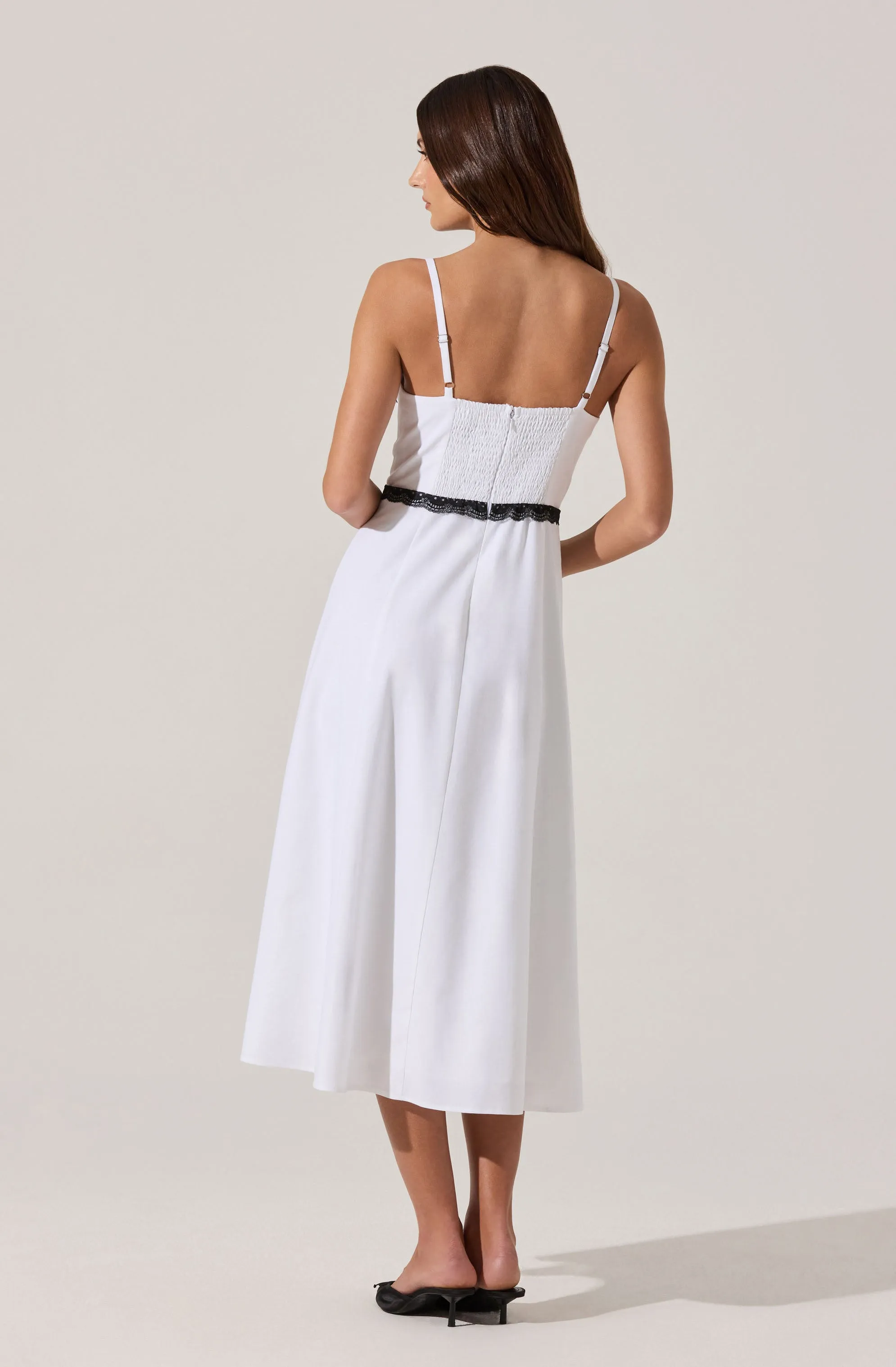 Contrast Lace Bustier Midi Dress sold by Astr product image thumbnail 5