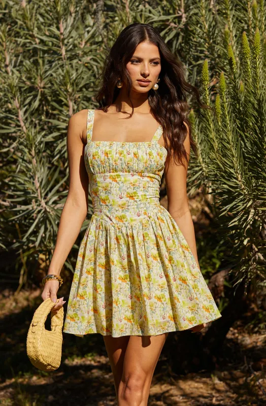 Floral Milkmaid Mini Dress sold by Astr