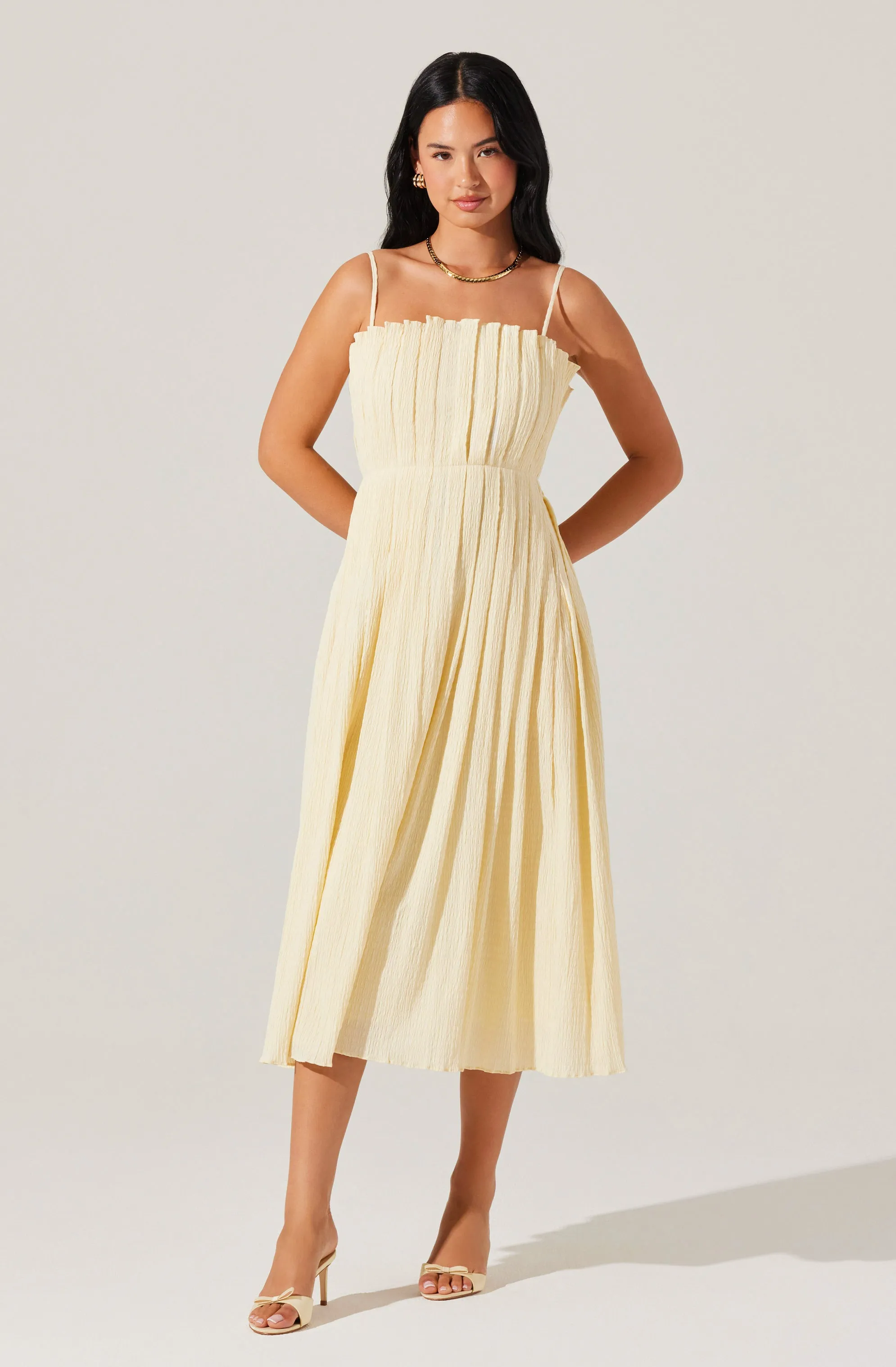 Sunny Pleated Midi Dress sold by Astr product image thumbnail 2