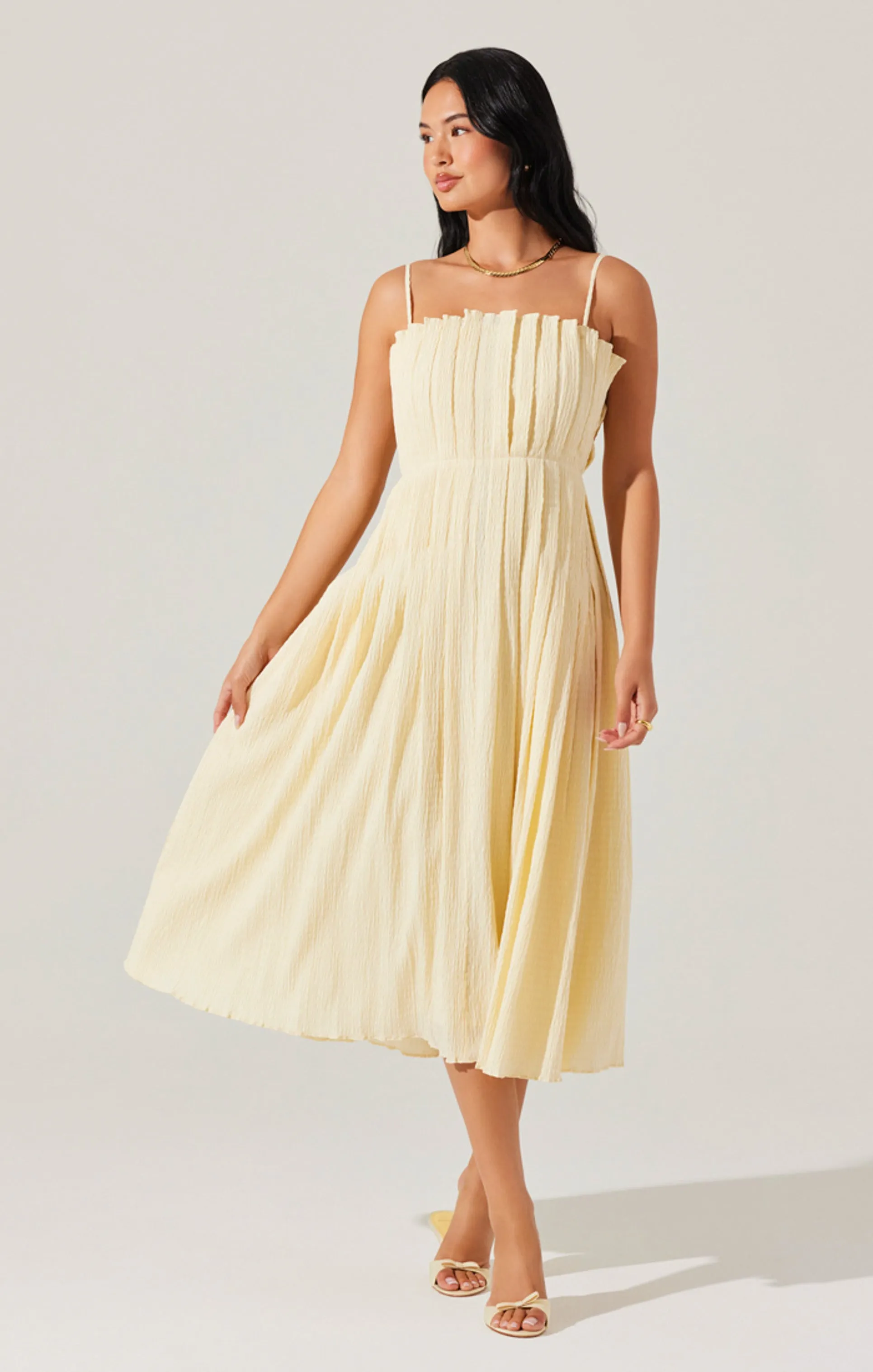 Sunny Pleated Midi Dress sold by Astr product image thumbnail 5