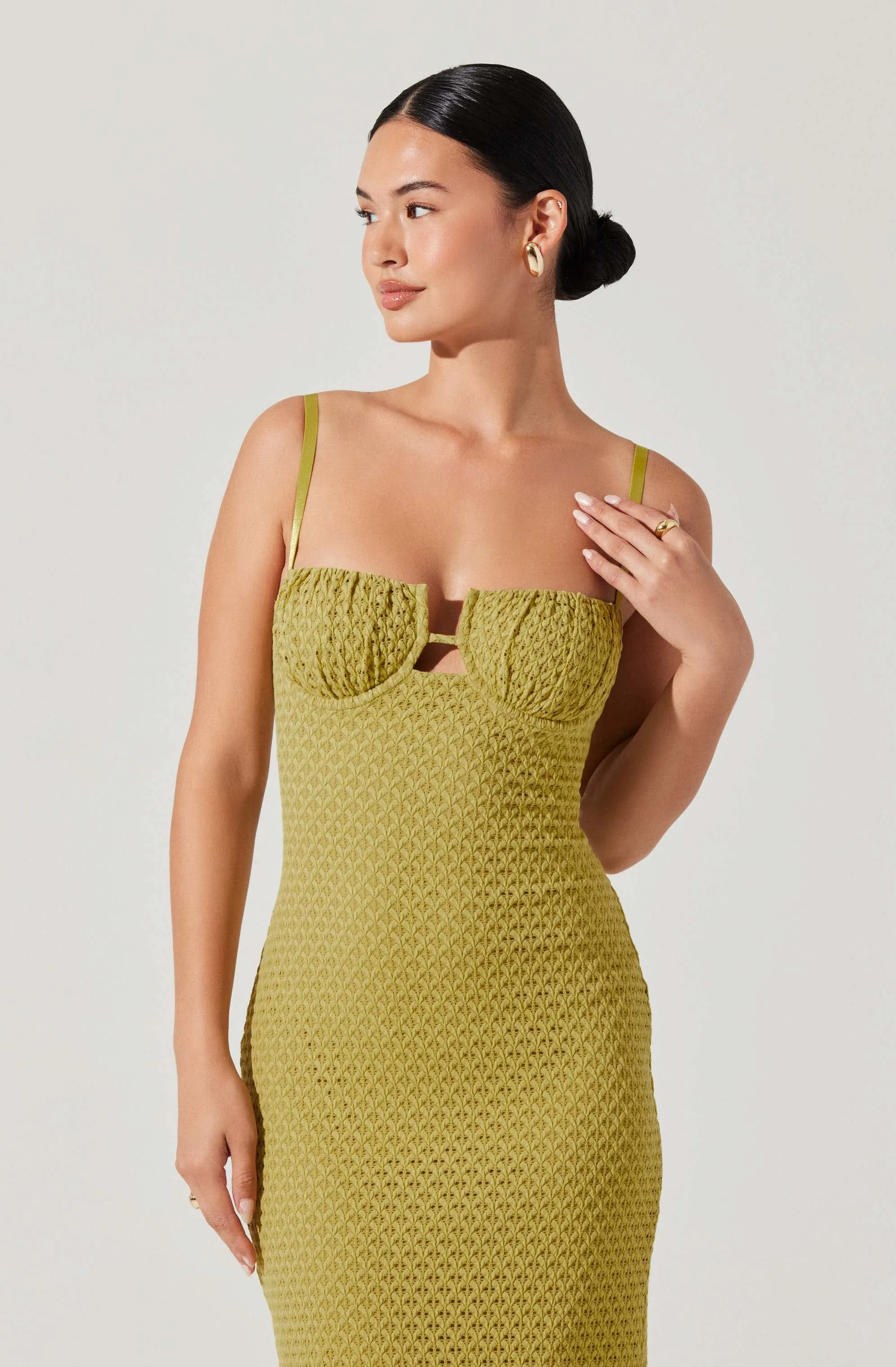 Jaida Bustier Bodycon Midi Dress sold by Astr product image thumbnail 3