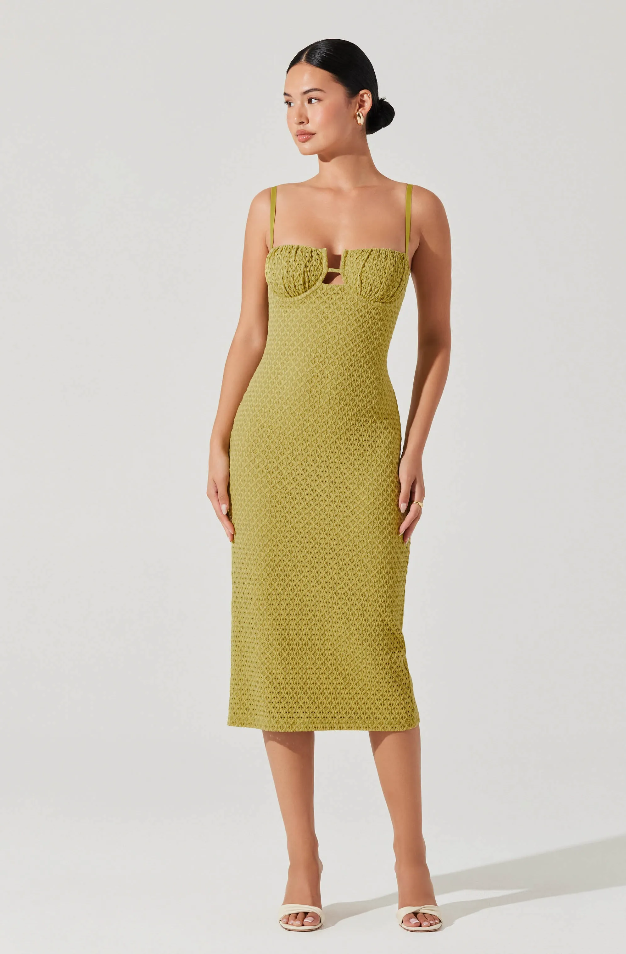 Jaida Bustier Bodycon Midi Dress sold by Astr product image thumbnail 4