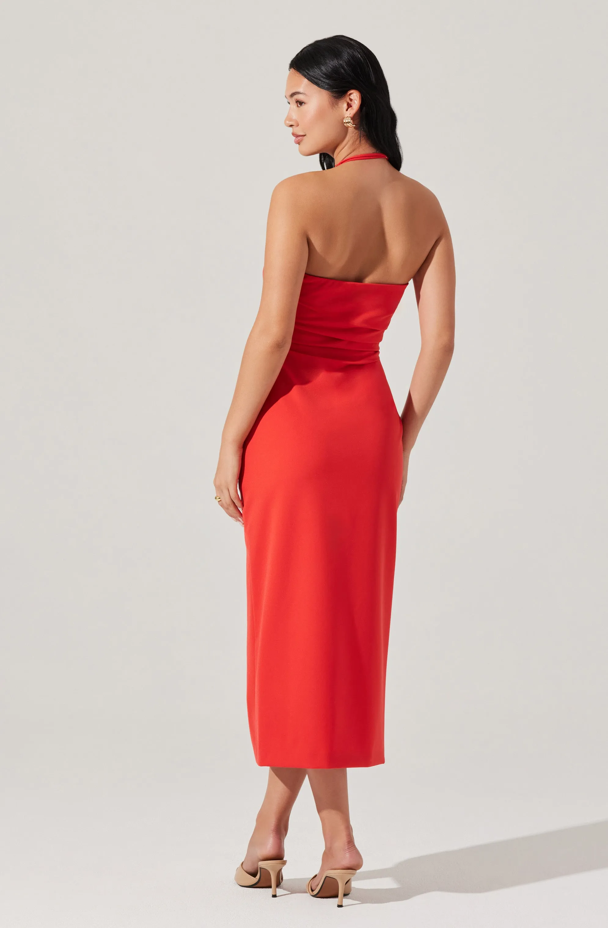 Siena Halter Neck Midi Dress sold by Astr product image thumbnail 4