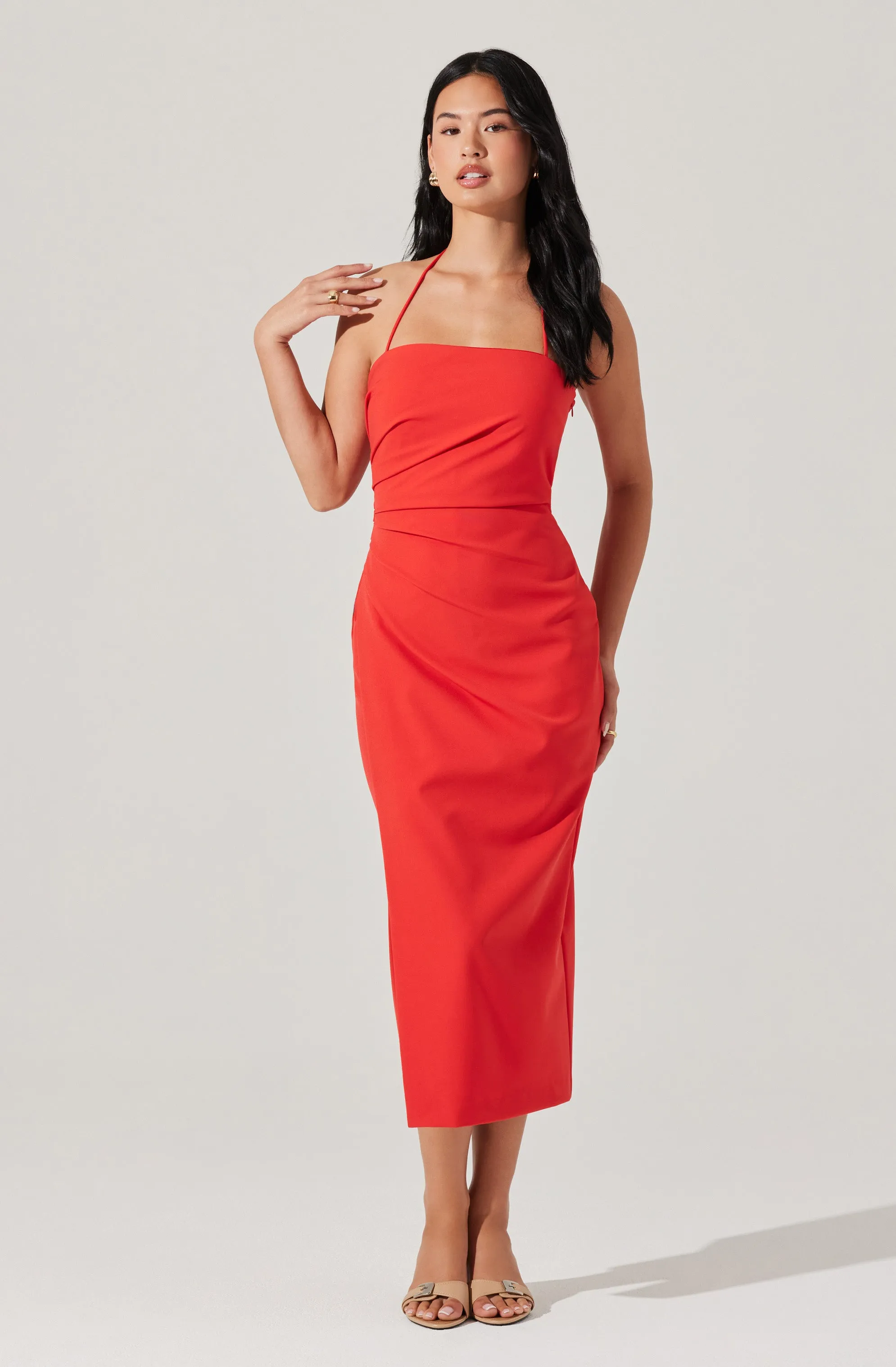 Siena Halter Neck Midi Dress sold by Astr product image thumbnail 3