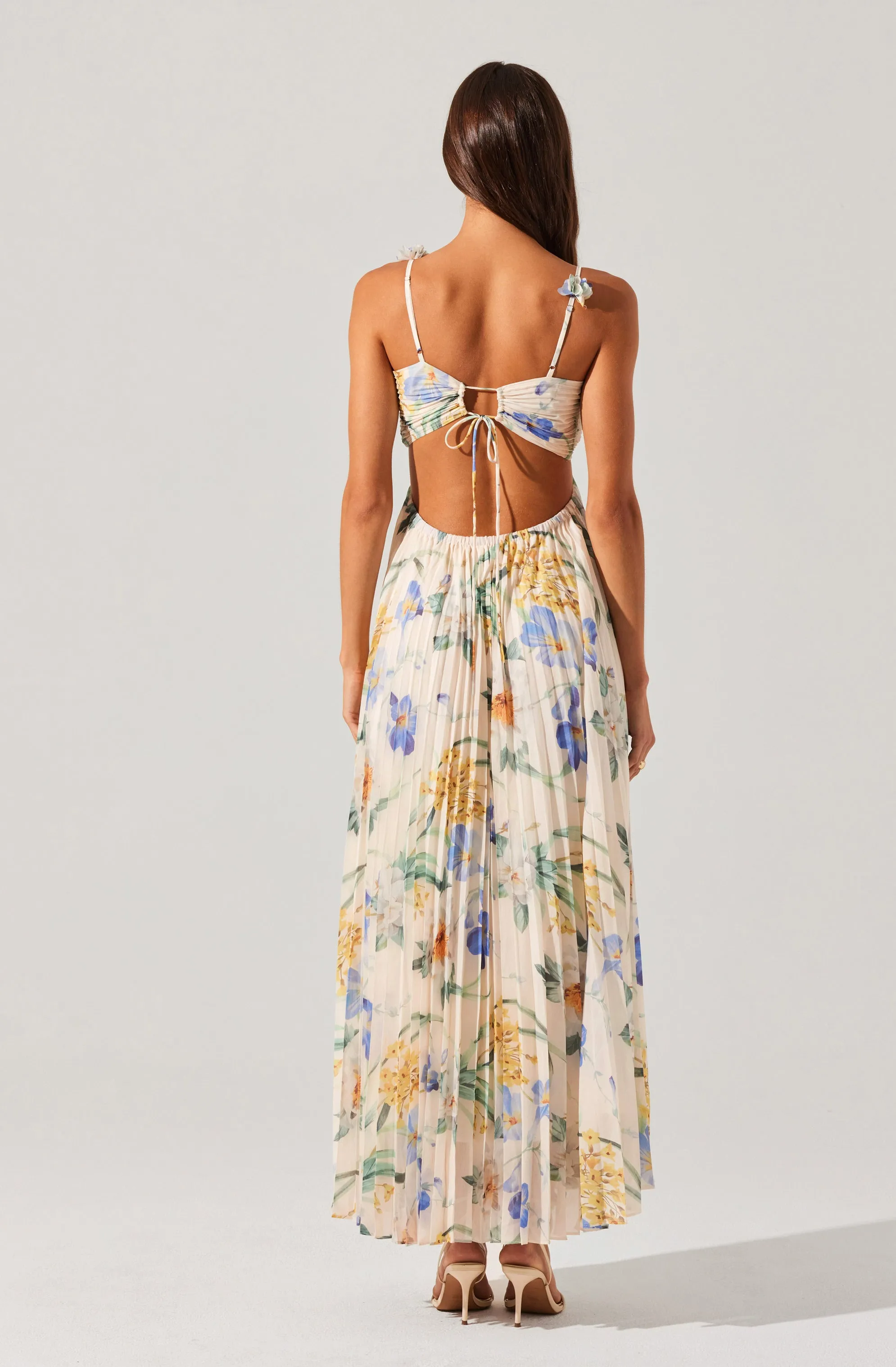 Emese Floral Pleated Maxi Dress sold by Astr product image thumbnail 3
