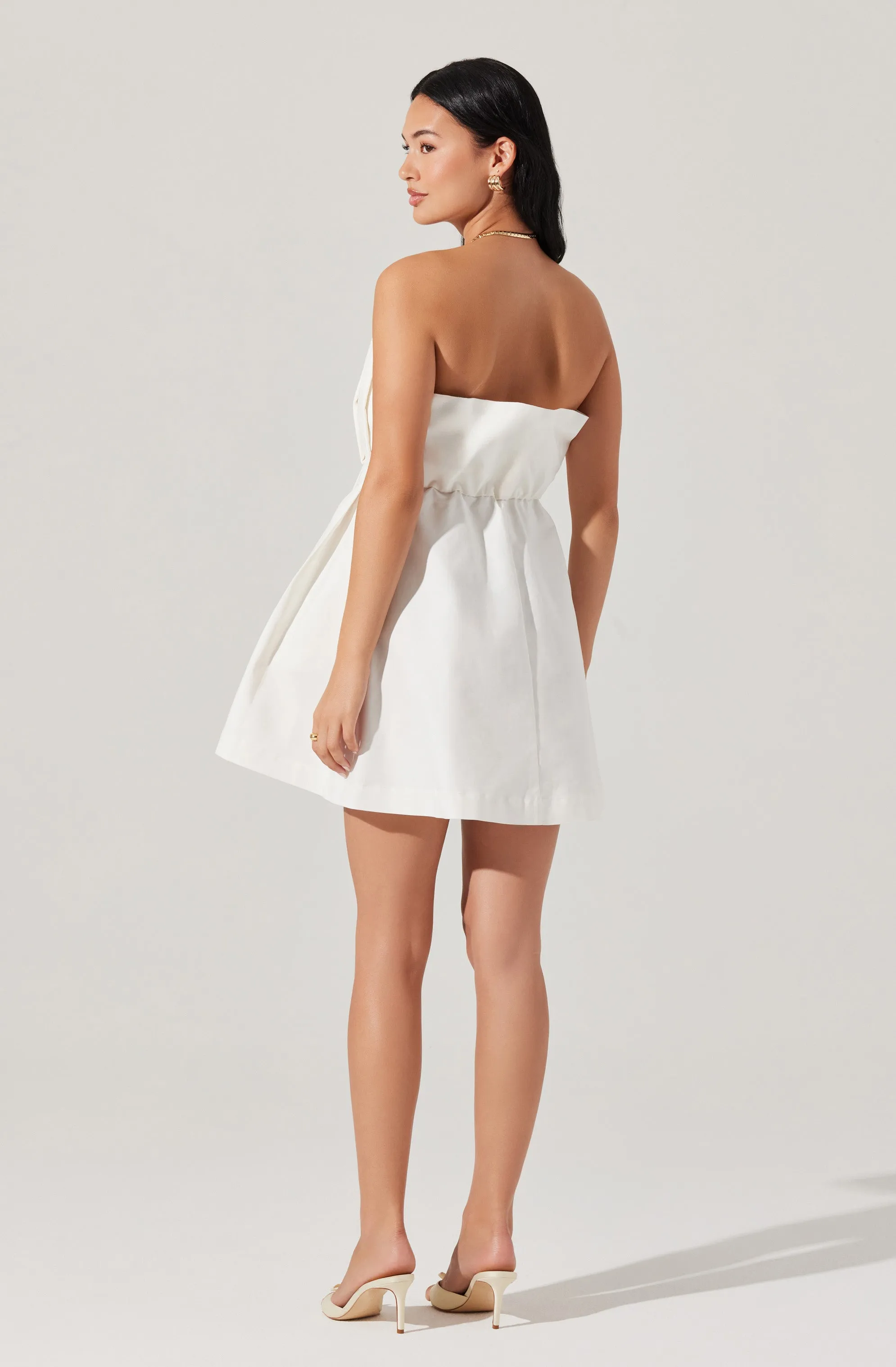 Clemira Pleated Mini Dress sold by Astr product image thumbnail 4