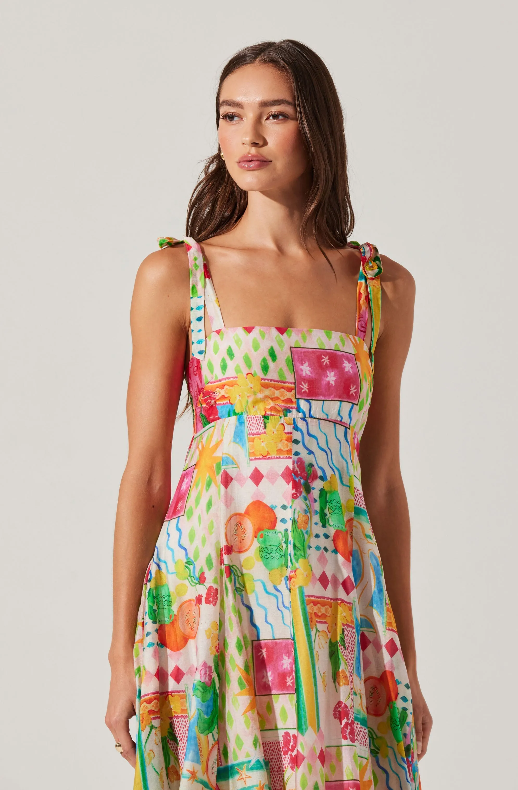 Shiann Print Midi Dress sold by Astr product image thumbnail 5