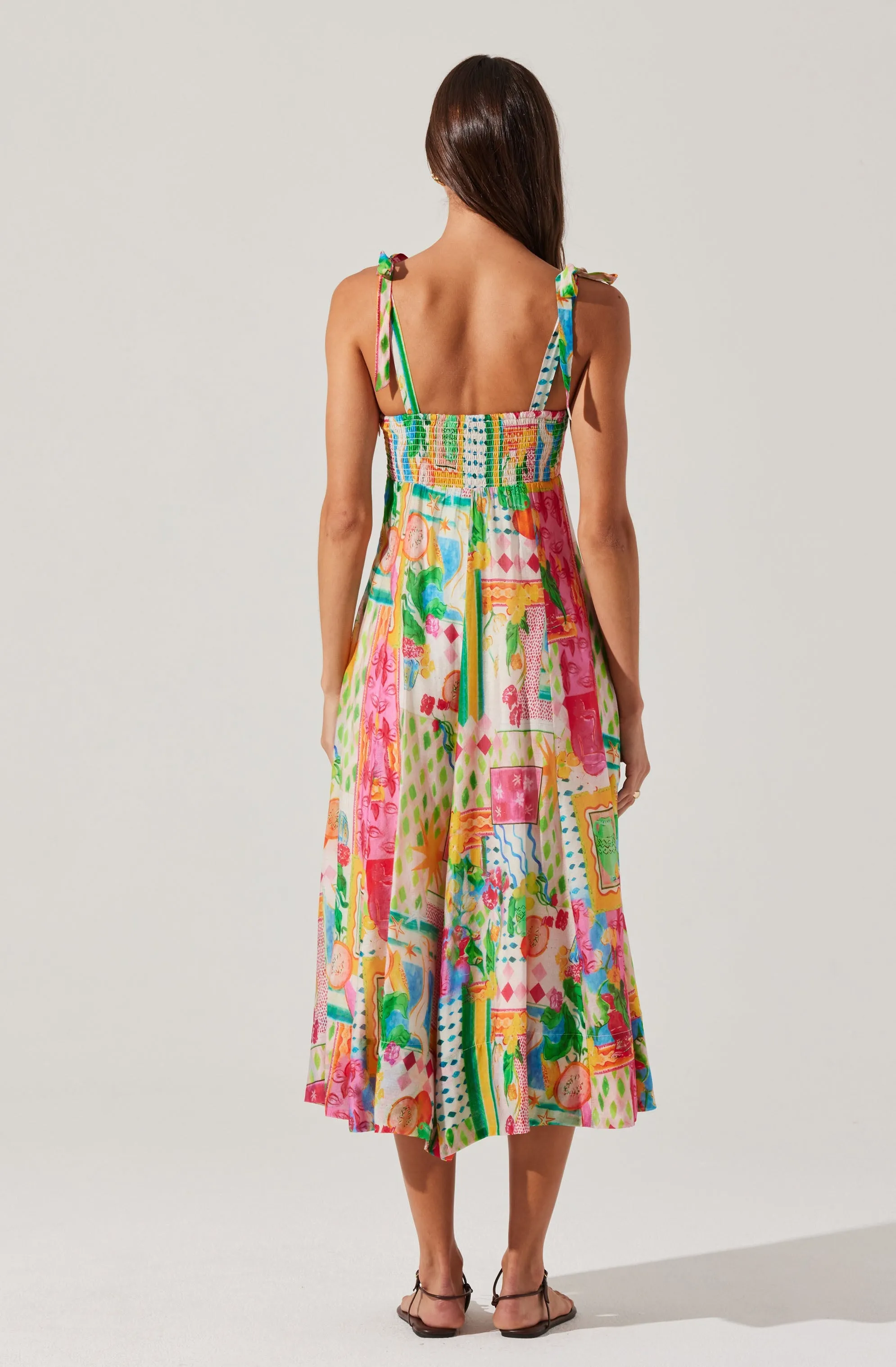 Shiann Print Midi Dress sold by Astr product image thumbnail 4