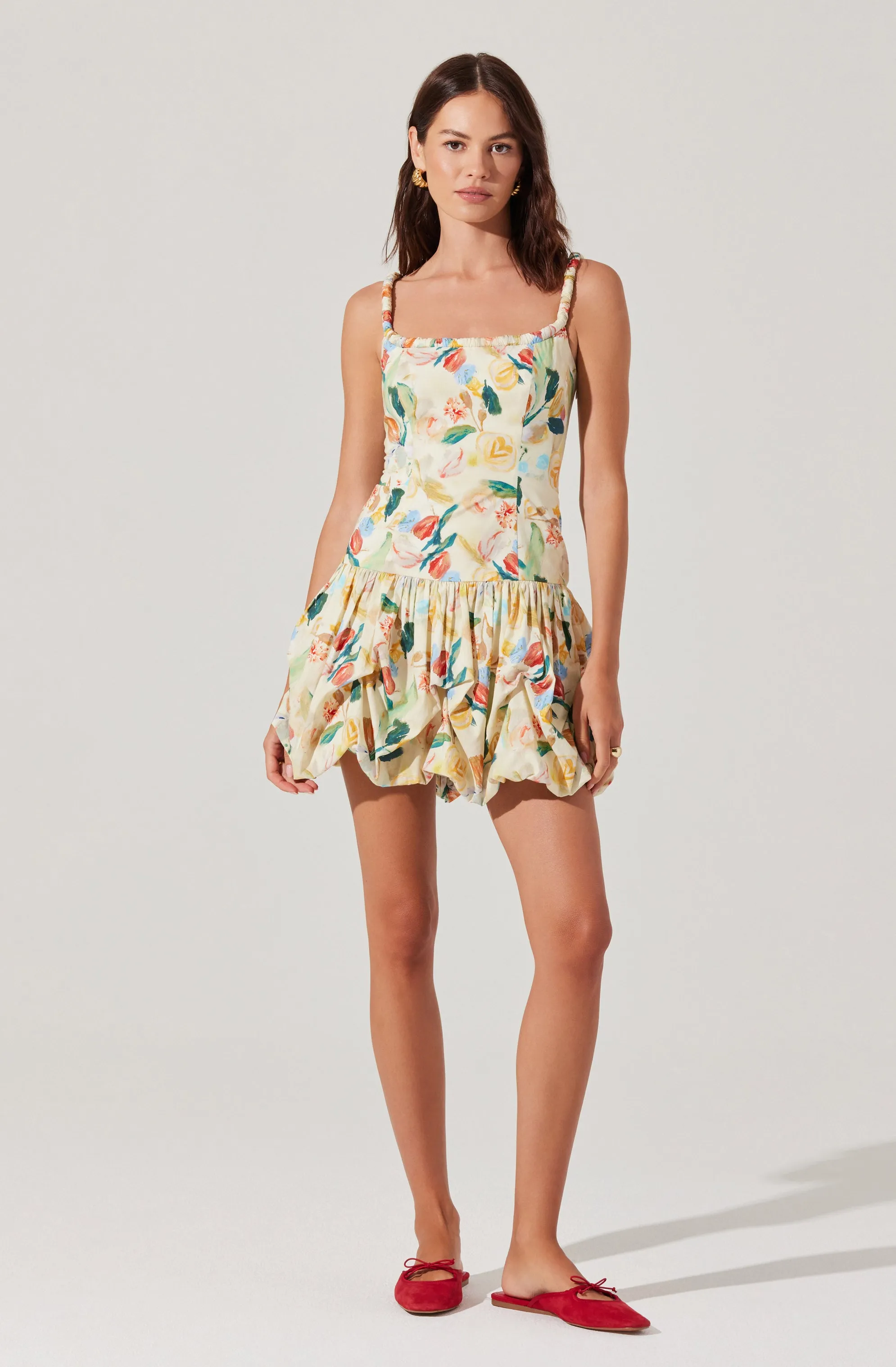 Keyla Floral Bubble Dress sold by Astr product image thumbnail 4