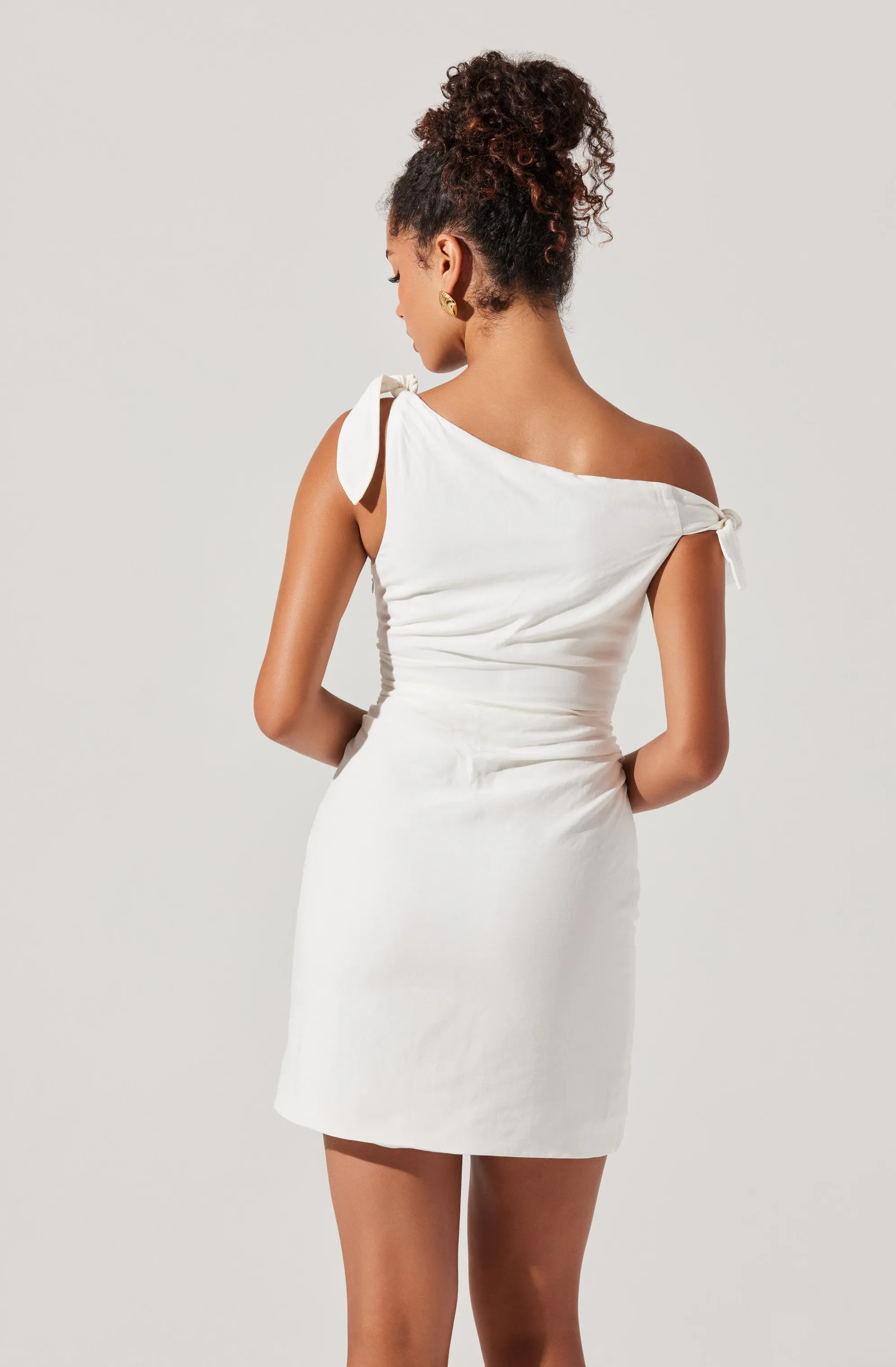 Lora Off-Shoulder Mini Dress sold by Astr product image thumbnail 4