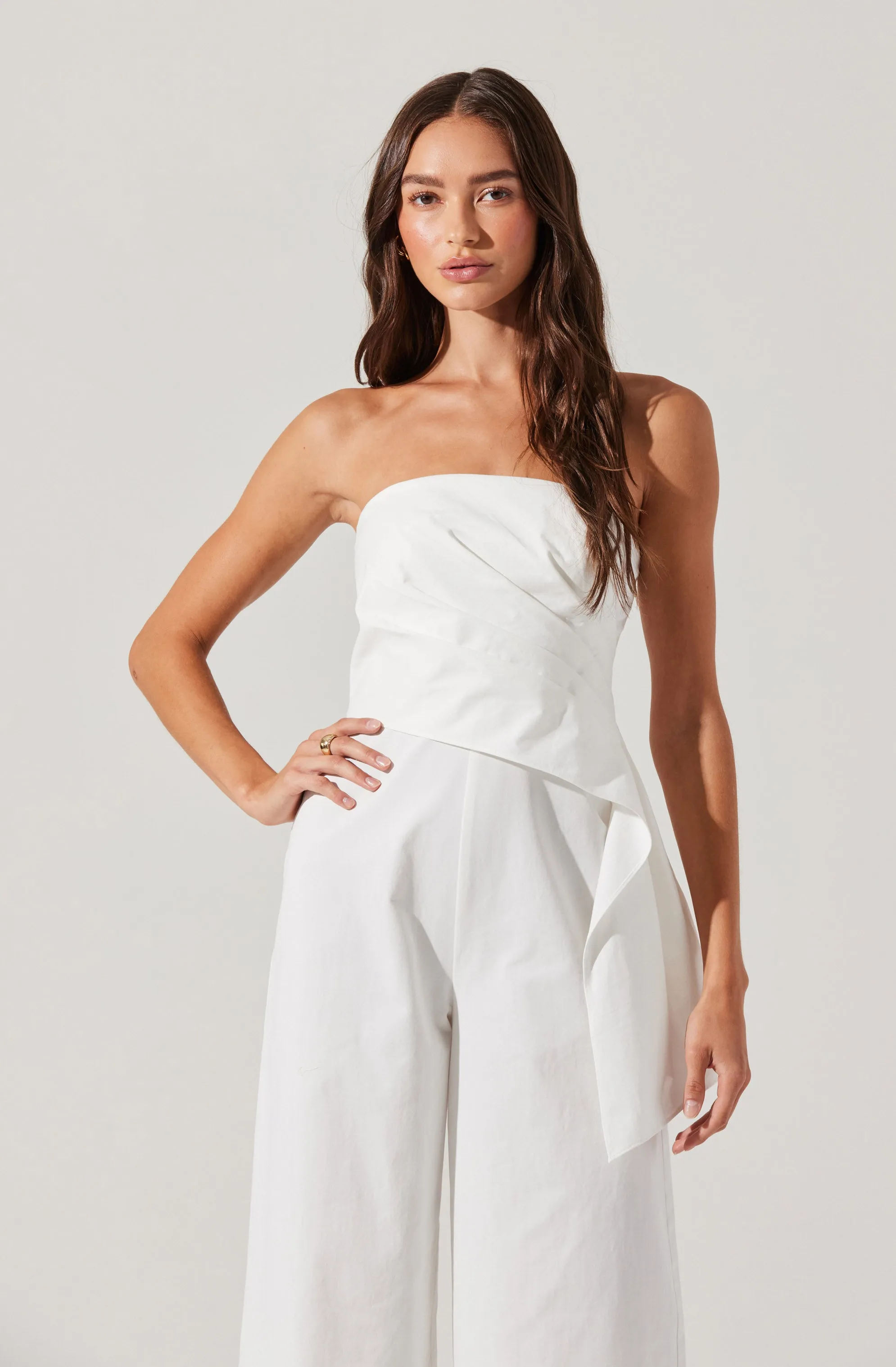 Maciel Strapless Pleated Jumpsuit sold by Astr product image thumbnail 2