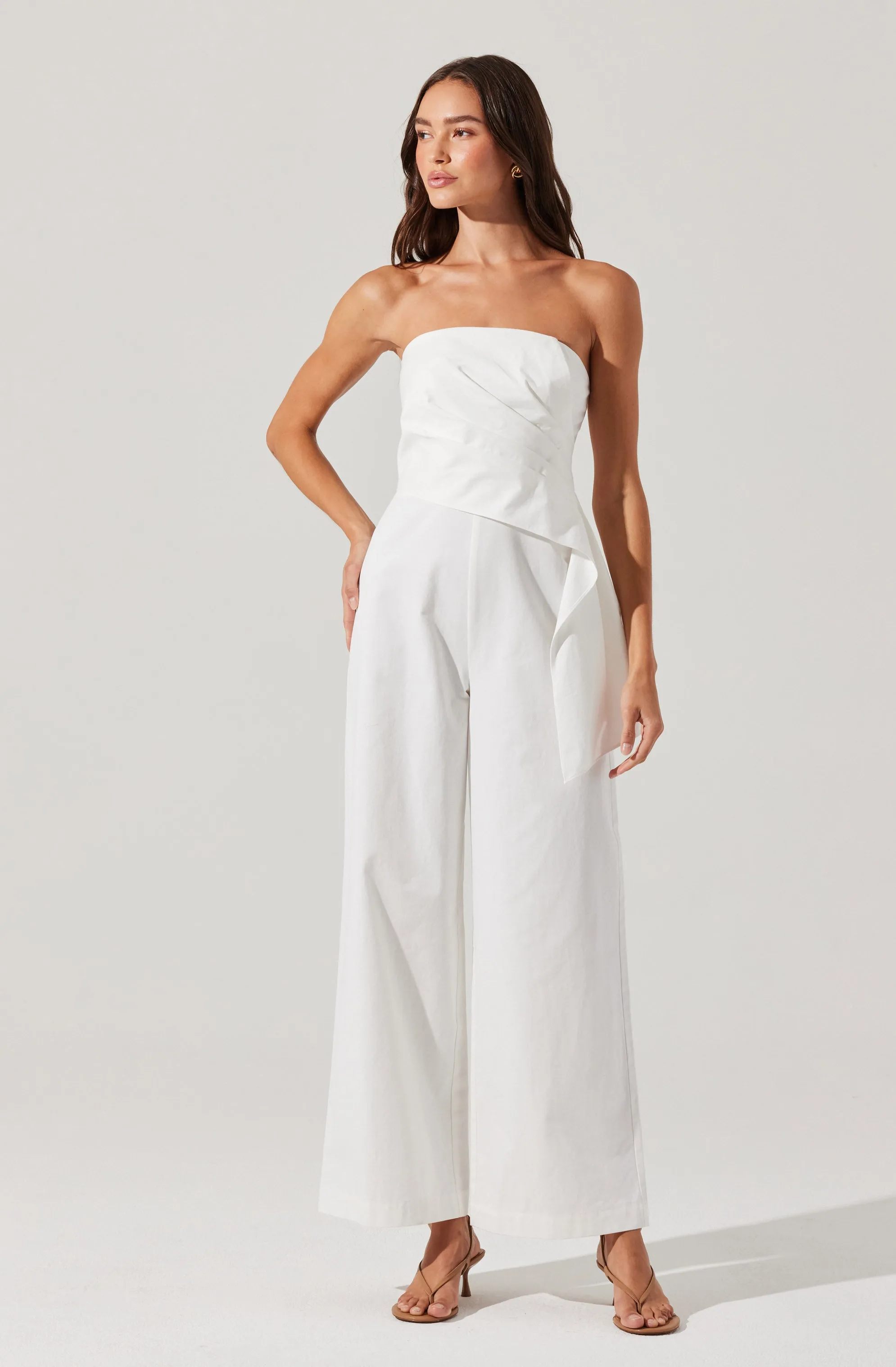 Maciel Strapless Pleated Jumpsuit sold by Astr product image thumbnail 3