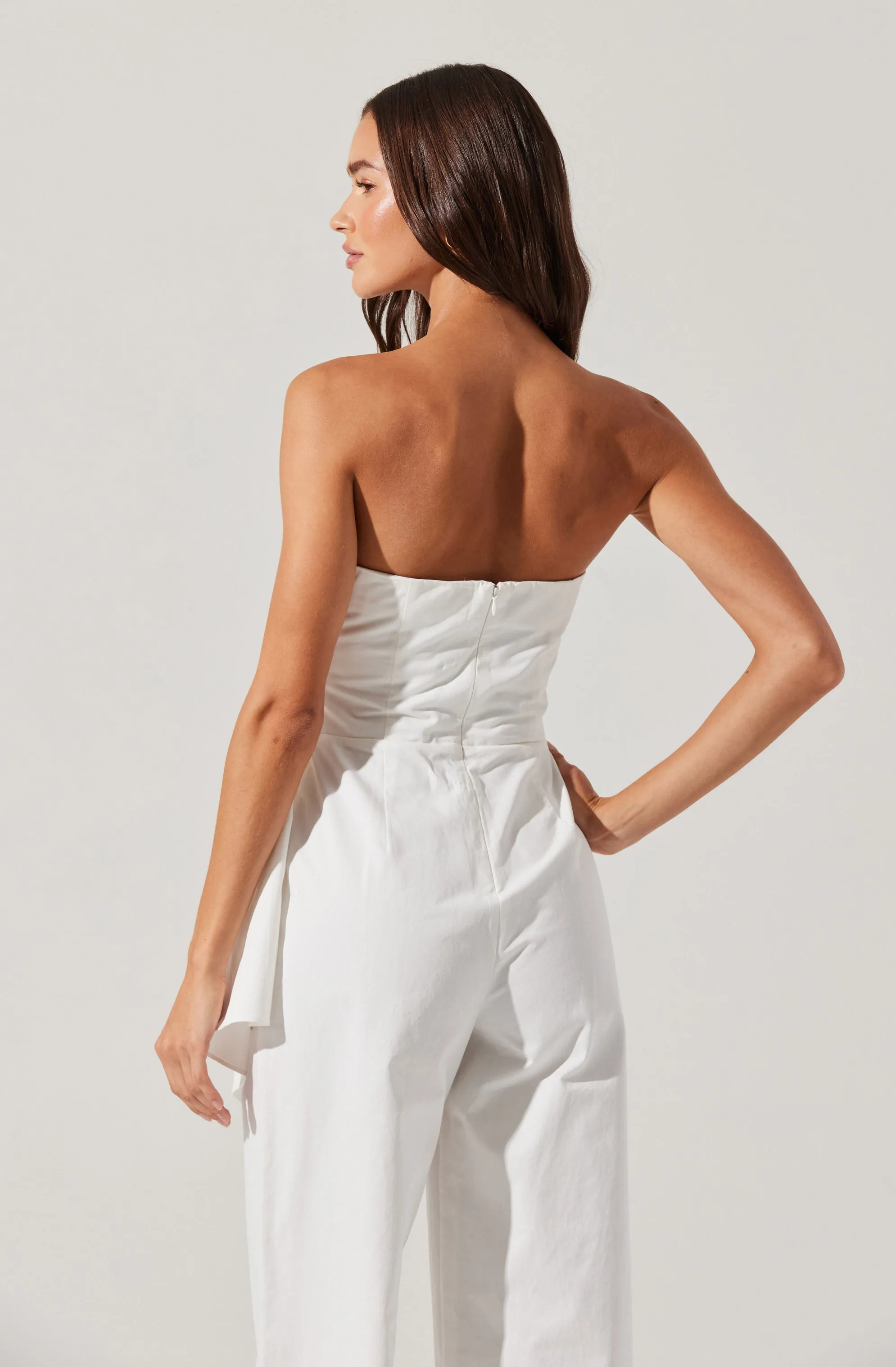Maciel Strapless Pleated Jumpsuit sold by Astr product image thumbnail 4
