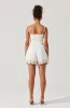 Kiya Linen Embroidered Shorts sold by Astr