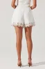 Kiya Linen Embroidered Shorts sold by Astr