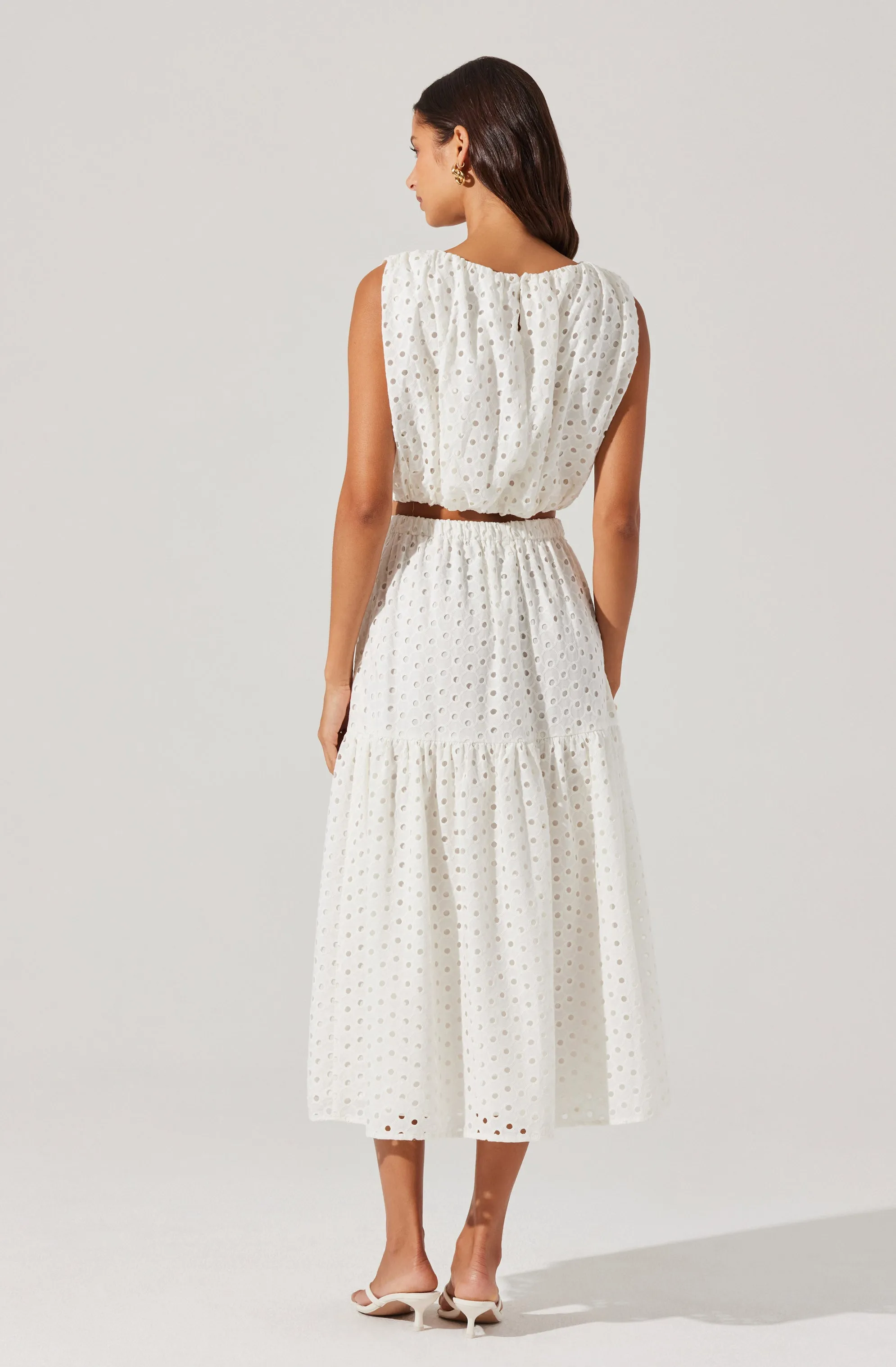 Nalley Eyelet Midi Skirt sold by Astr product image thumbnail 4