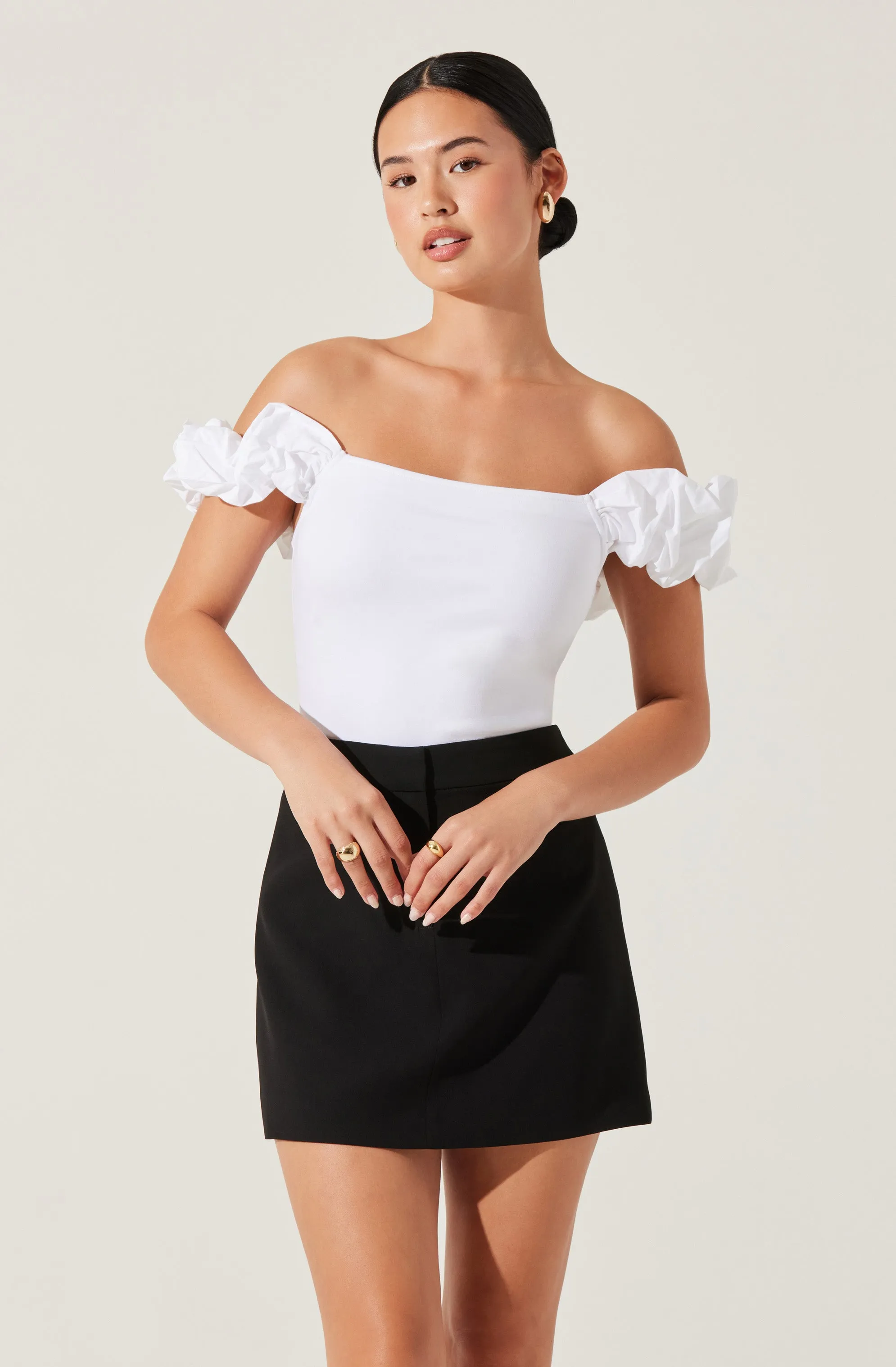 Hoda Off Shoulder Top sold by Astr product image thumbnail 3