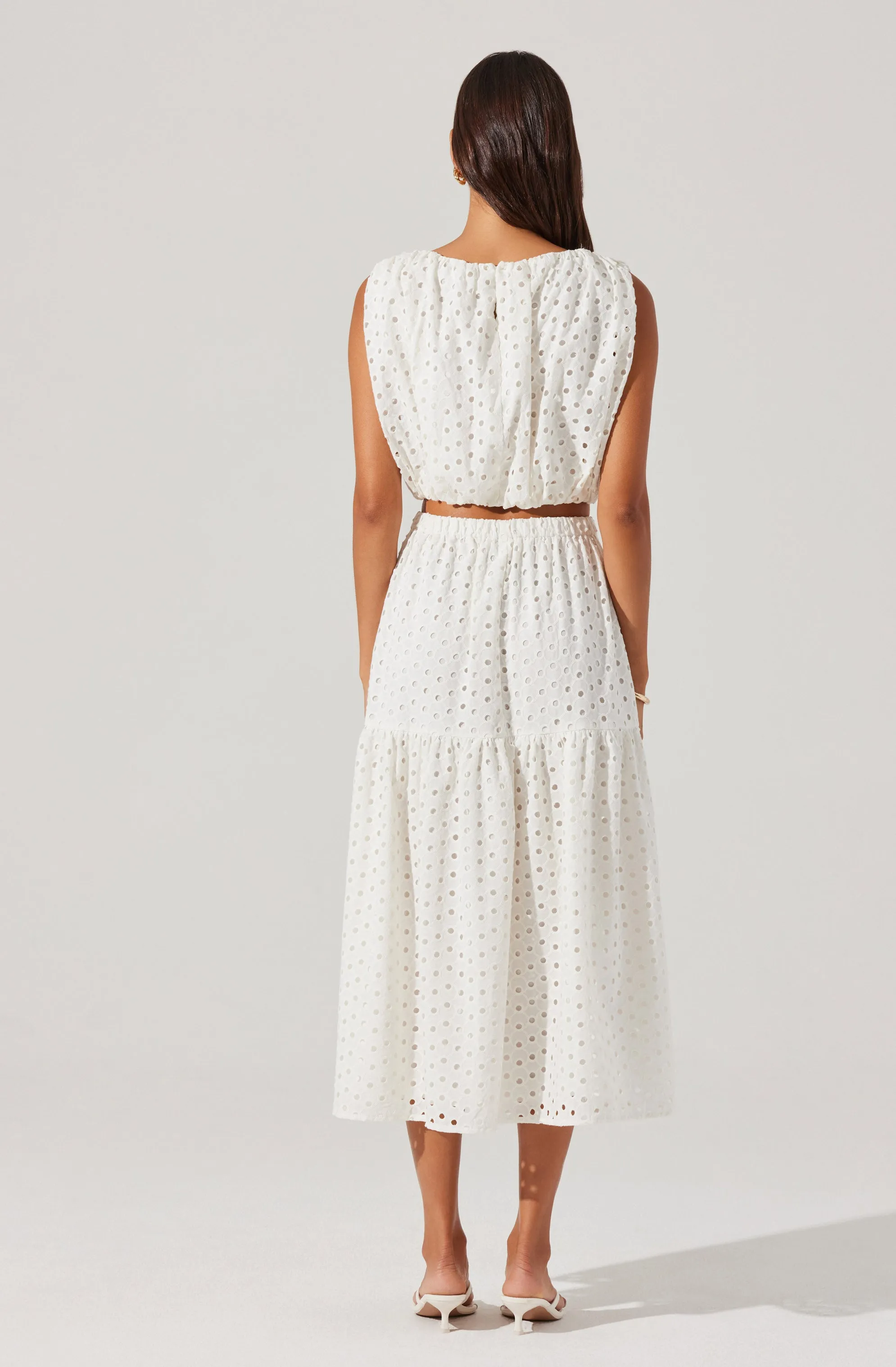 Nalley Eyelet Crop Top sold by Astr product image thumbnail 4