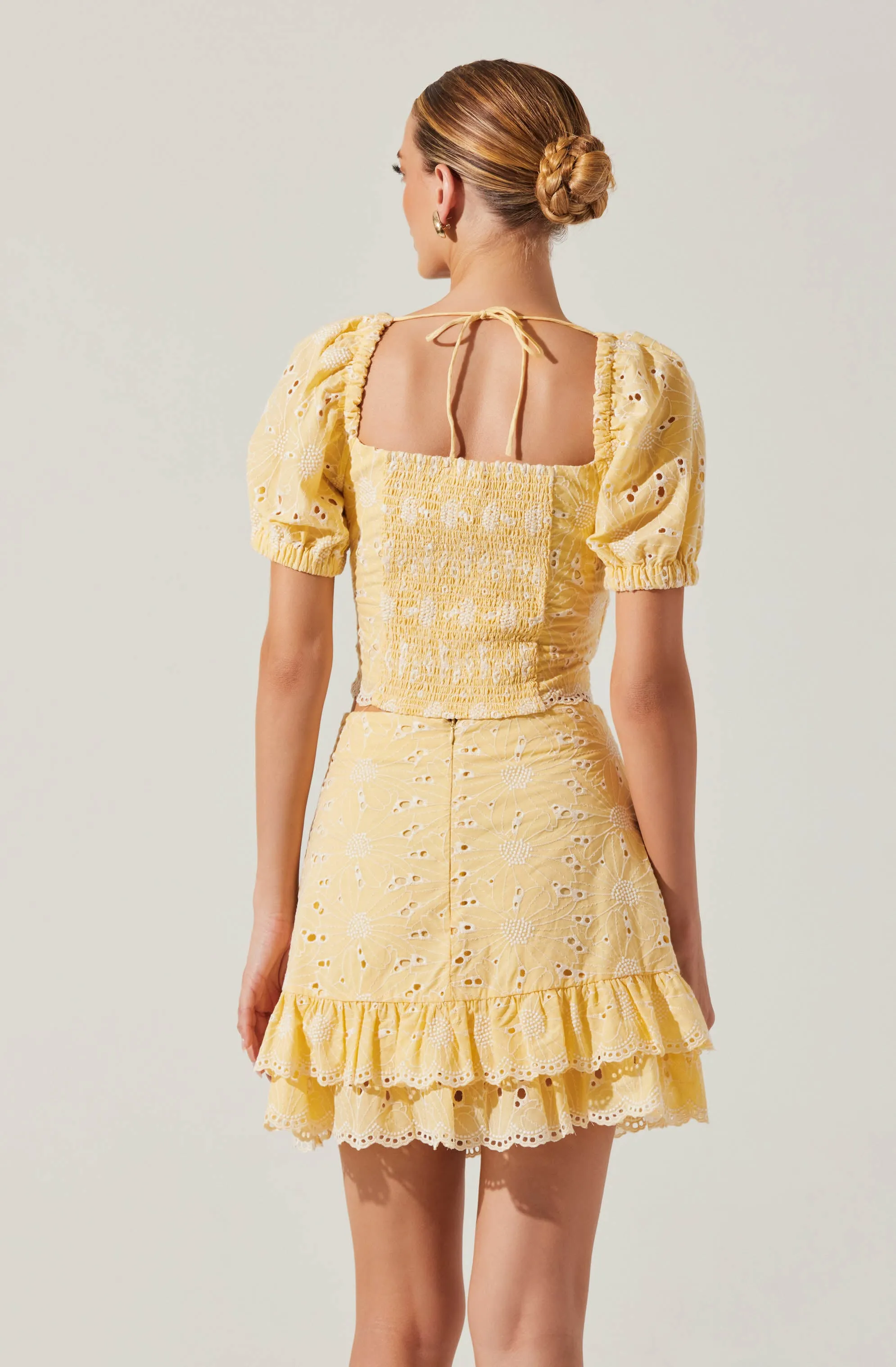 Evelin Eyelet Twist Front Top sold by Astr product image thumbnail 4