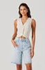 Ossa Linen Cropped Vest sold by Astr