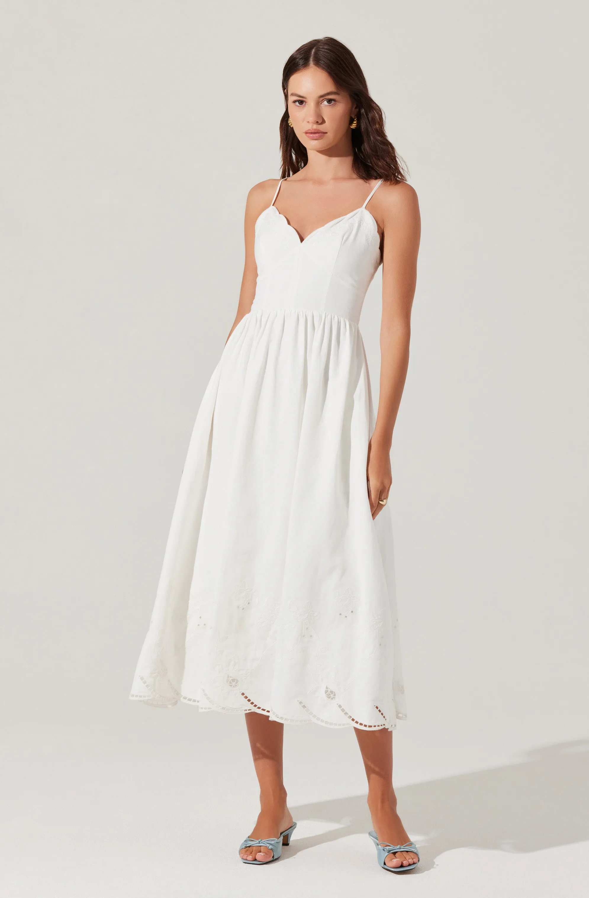 Kaidi Embroidered Midi Dress sold by Astr product image thumbnail 3