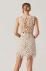 Priscila Crochet Floral Mini Dress sold by Astr