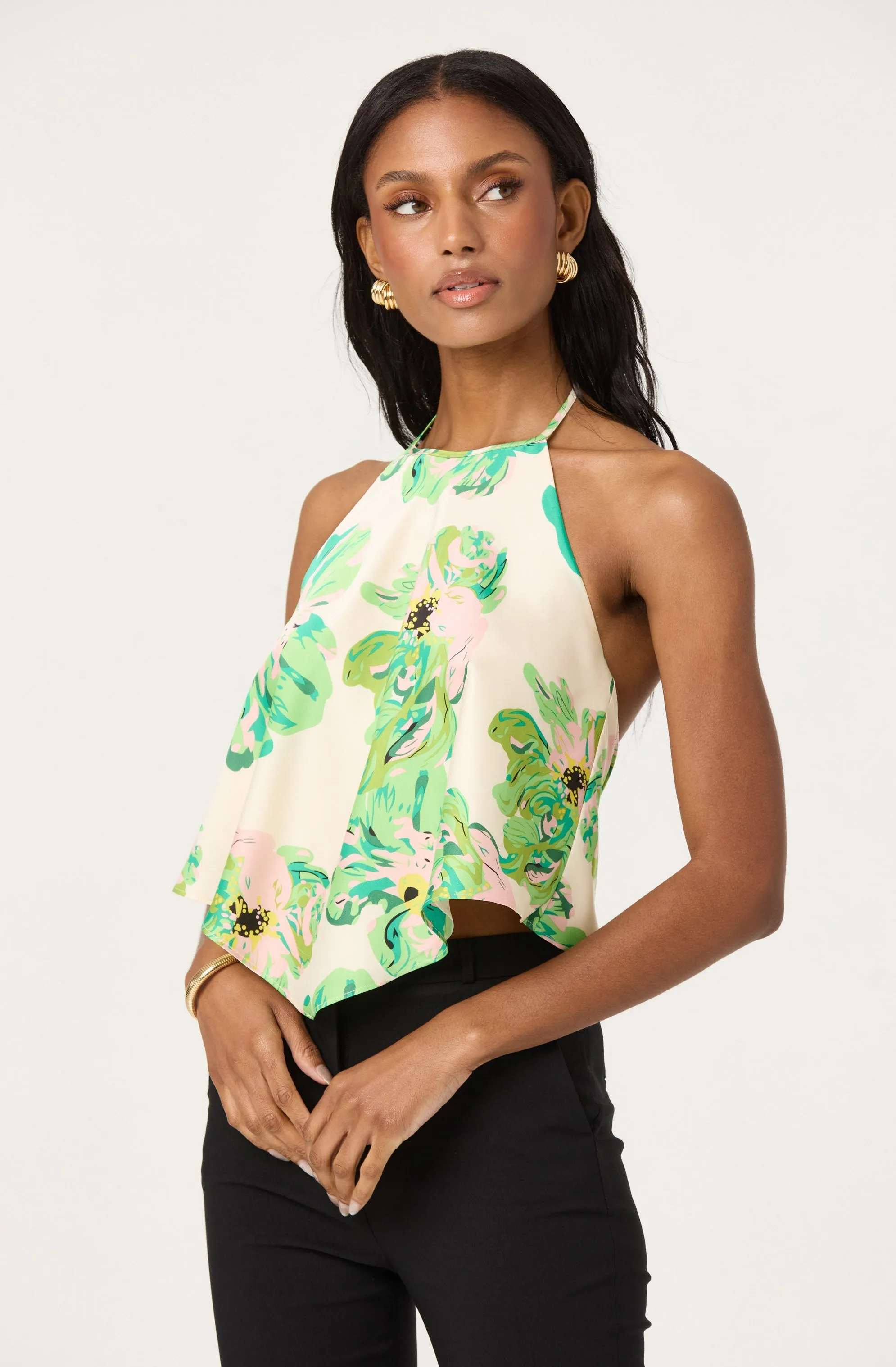 Satin Halter Neck Top sold by Astr product image thumbnail 2