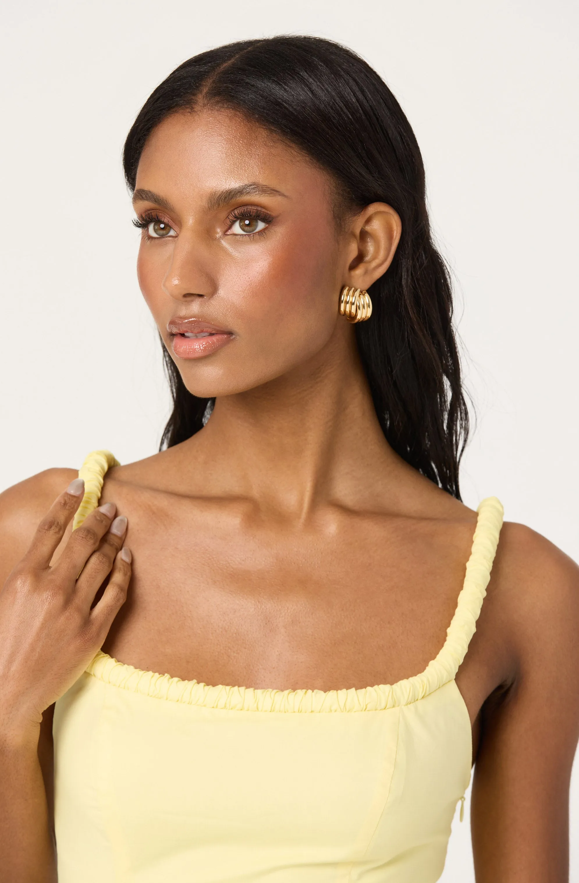 Sleeveless Bubble Hem Peplum Top sold by Astr product image thumbnail 4