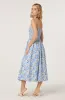 Smocked Floral Midi Dress sold by Astr