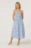 Smocked Floral Midi Dress sold by Astr