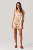 Tinesha Bow Strap Mini Dress sold by Astr