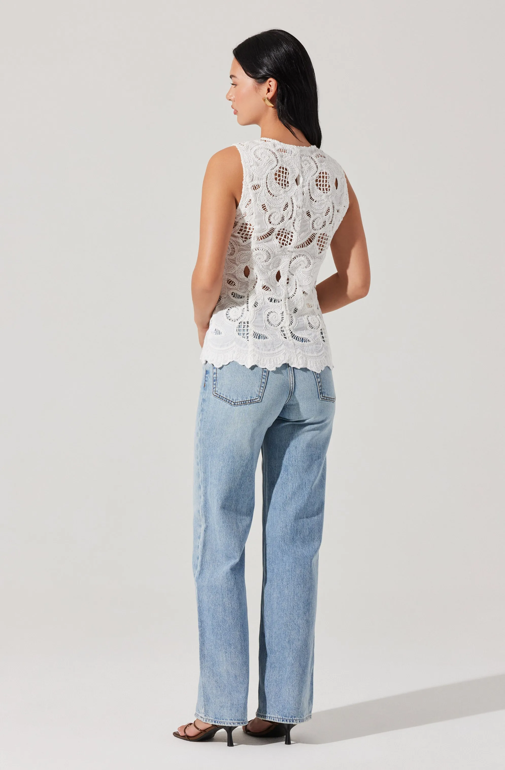 Meira Crochet Vest sold by Astr product image thumbnail 5