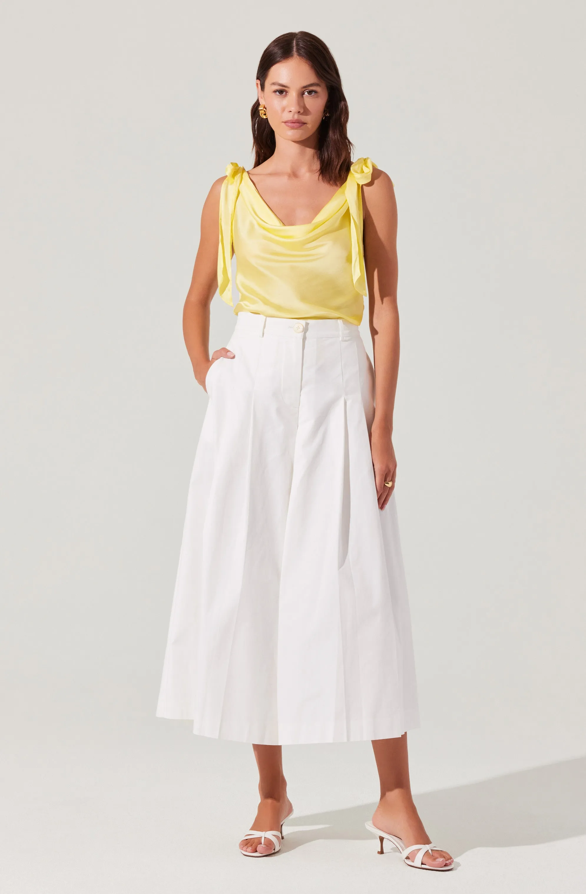 Allexina Satin Cowl Neck Top sold by Astr product image thumbnail 3