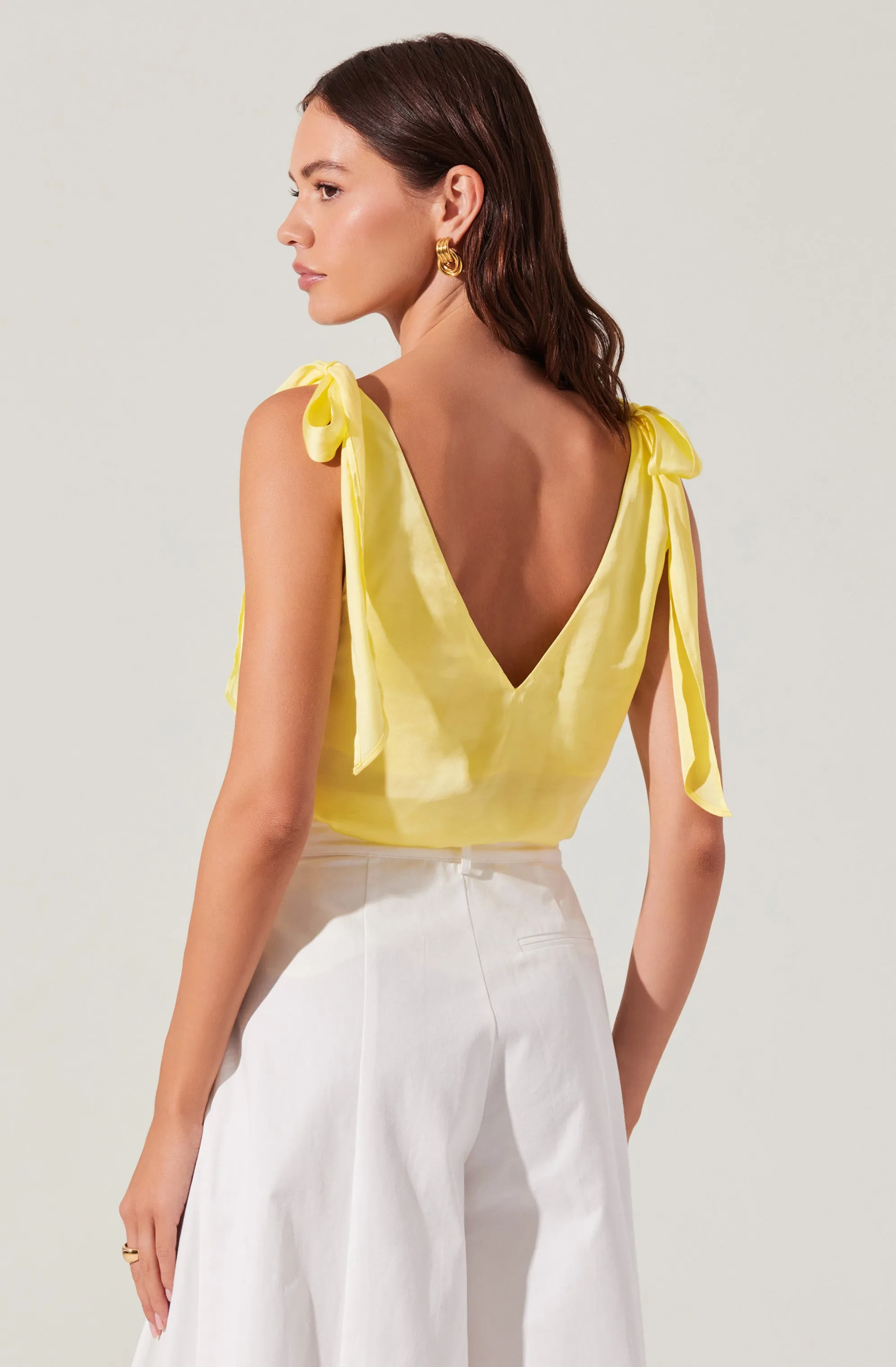 Allexina Satin Cowl Neck Top sold by Astr product image thumbnail 2