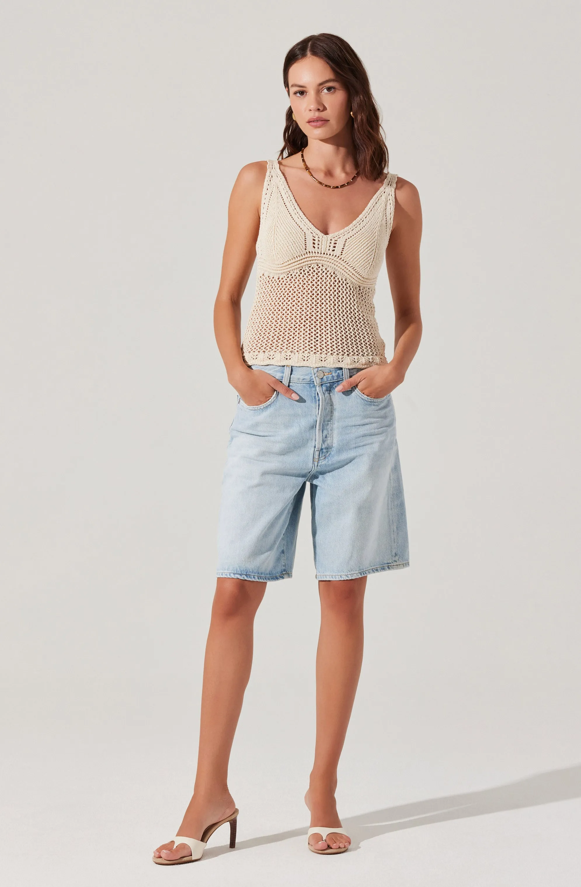 Kalaya Crochet Knit Top sold by Astr product image thumbnail 3