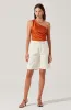 Francis Satin One Shoulder Top sold by Astr