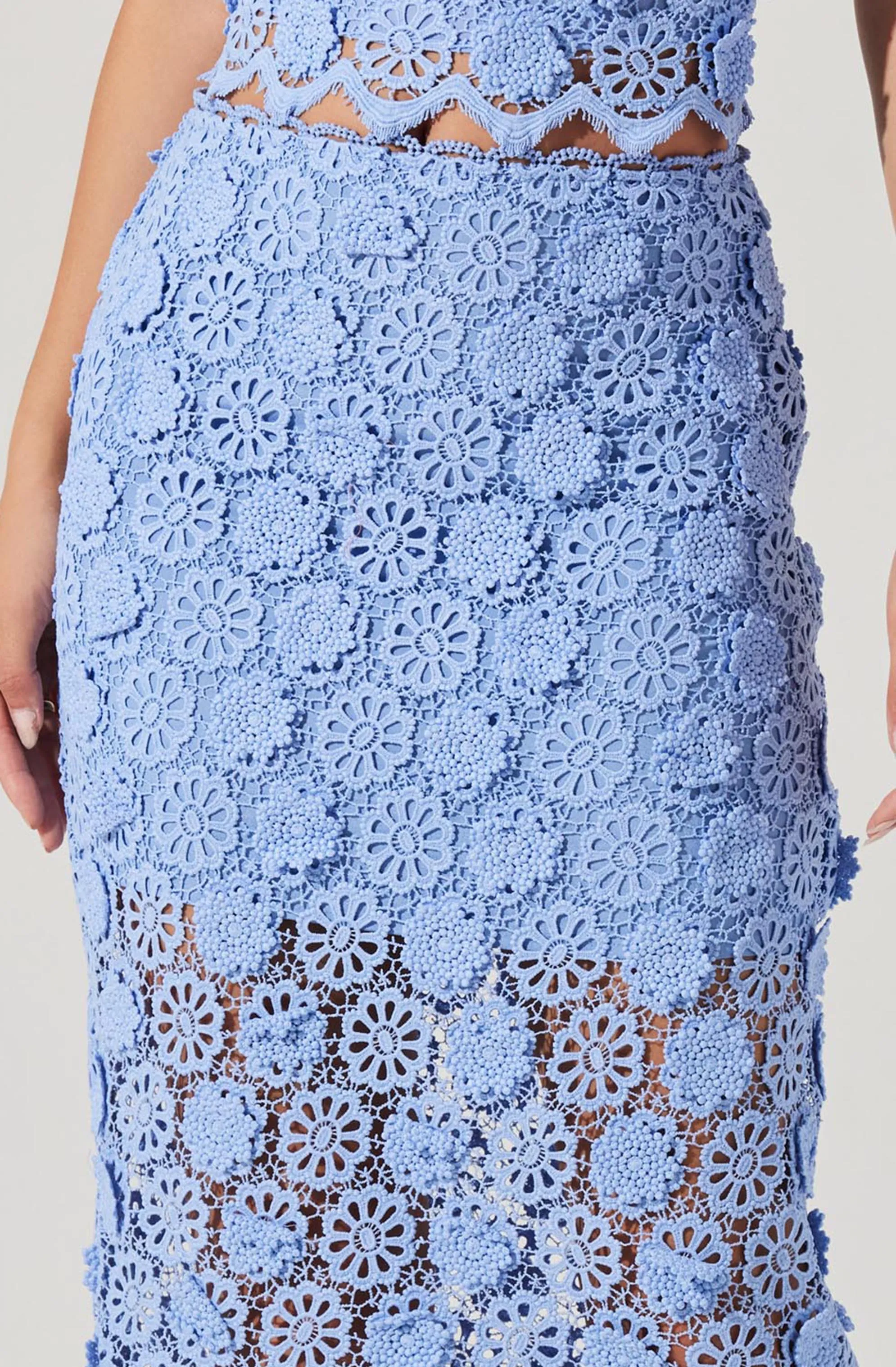 Jonae Crochet Lace Midi Skirt sold by Astr product image thumbnail 5