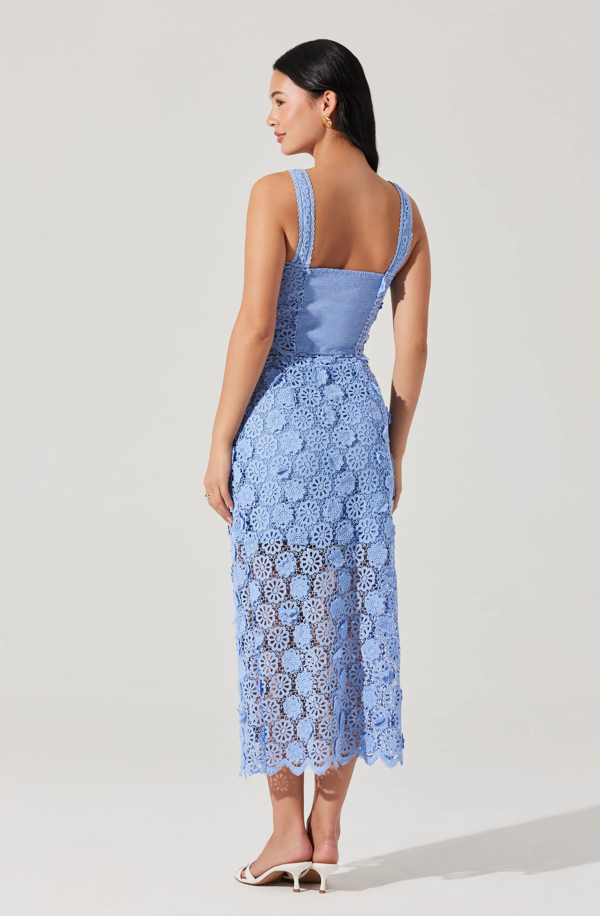 Jonae Crochet Lace Midi Skirt sold by Astr product image thumbnail 4