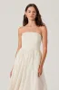 Aneesha Strapless Pleated Midi Dress sold by Astr