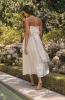 Aneesha Strapless Pleated Midi Dress sold by Astr