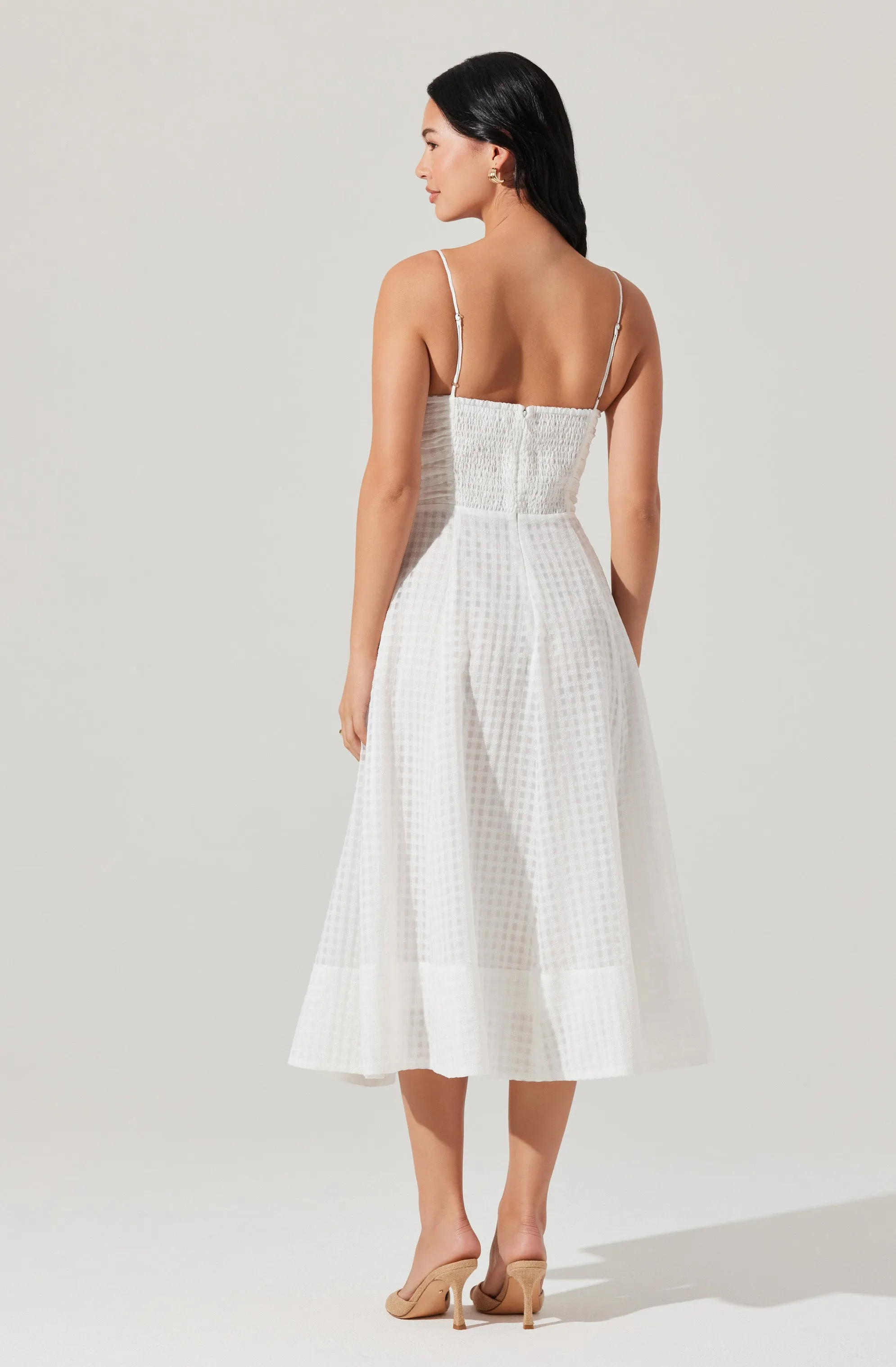 Celina Checkered Midi Dress sold by Astr product image thumbnail 5