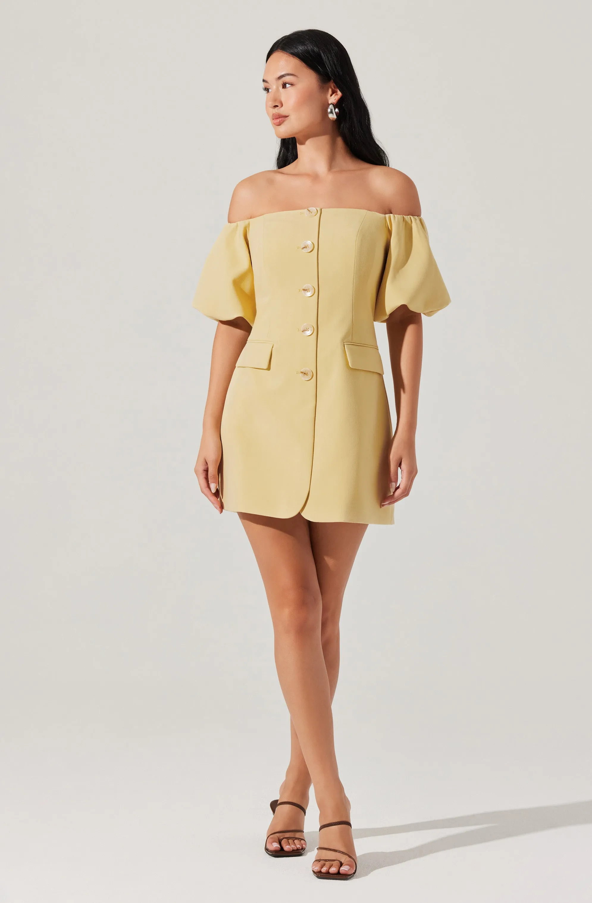 Biviana Off Shoulder Mini Dress sold by Astr product image thumbnail 4