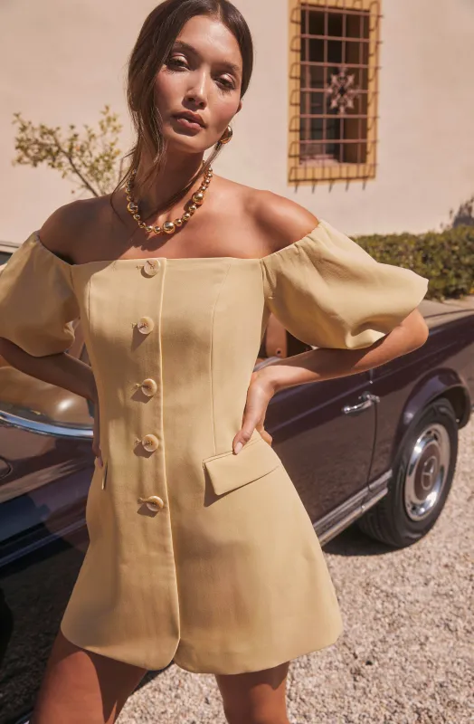 Biviana Off Shoulder Mini Dress sold by Astr