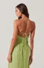 Eleni Linen-Blend Midi Dress sold by Astr