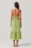 Eleni Linen-Blend Midi Dress sold by Astr
