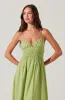 Eleni Linen-Blend Midi Dress sold by Astr
