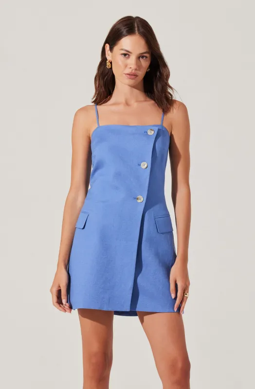 Azria Button-Front Wrap Dress sold by Astr
