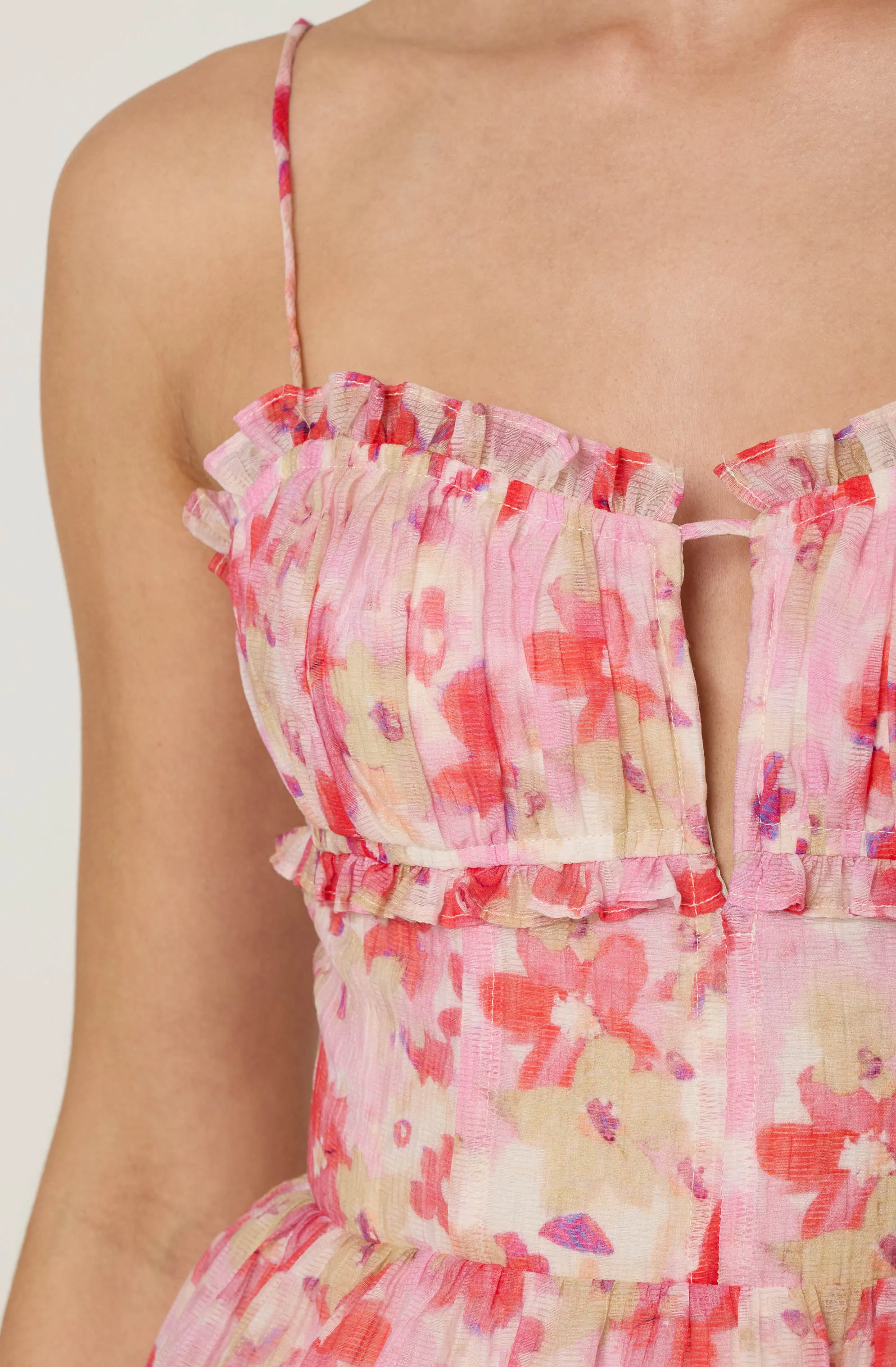 Vonnessa Pleated Floral Maxi Dress sold by Astr product image thumbnail 5